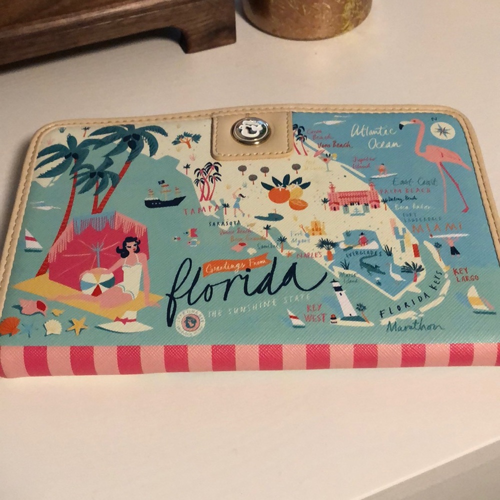 NWT Spartina 449 Florida Snap Wallet